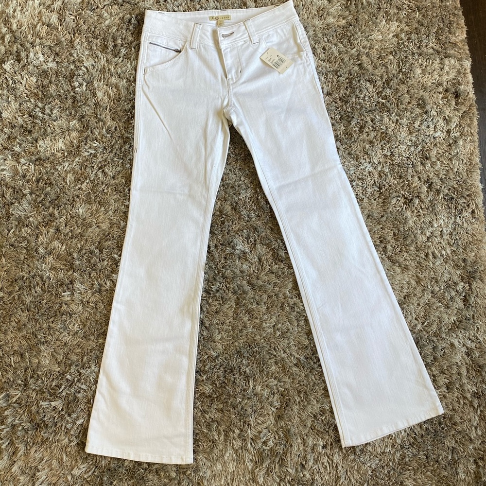 Cabi White Boot Cut Jeans Size 4